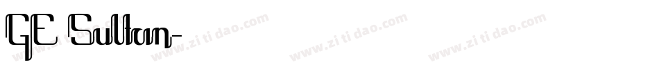 GE Sultan字体转换